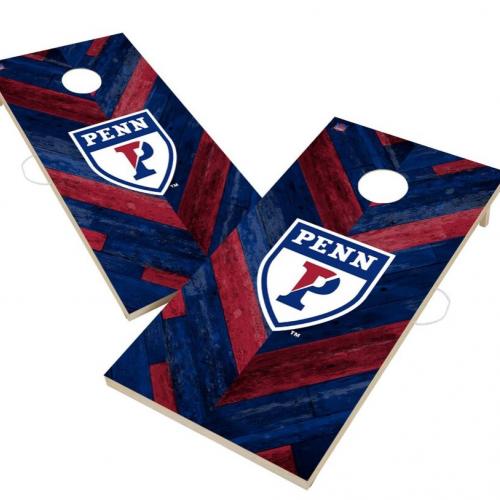 Penn branded cornhole board