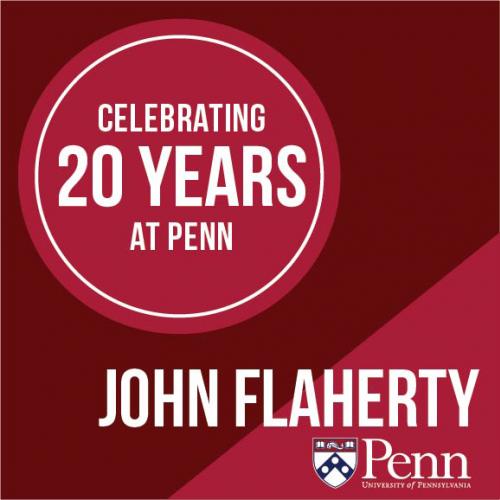 John Flaherty 20 Years of Service