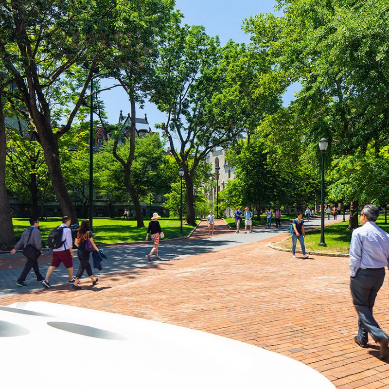 People on Locust Walk